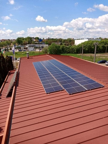 Installation of a solar system at the headquarters of Drink System Ltd.